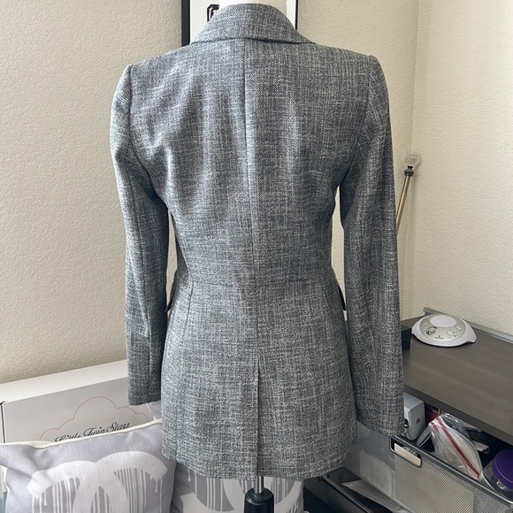 White House Black Market graphite black suit blazer pants 2 4 S - Picture 10 of 10